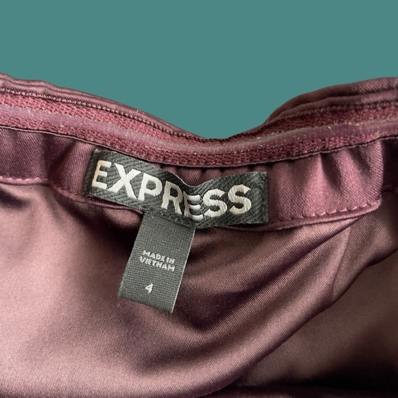 Express Strapless Pleated Dress size 4 - Picture 4 of 10